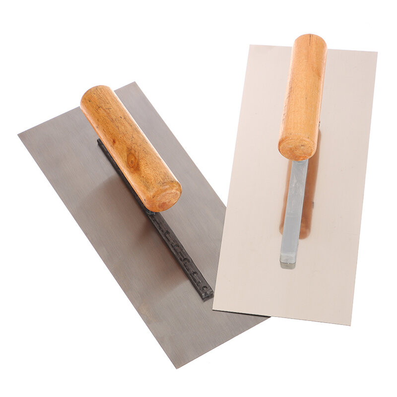 1PC Wooden Handle Plastering Board Concrete Trowel Finishing Tool Concrete Finishing Prop Professional Plastering Tool