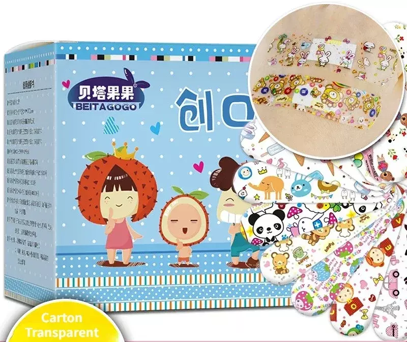 10/120 Stuks Cartoon Wond Gips Waterdicht Voor Kinderen Eerste Hulp Baby Bandages Kinderen Schattige Patches Kawaii Bandaids Pleister