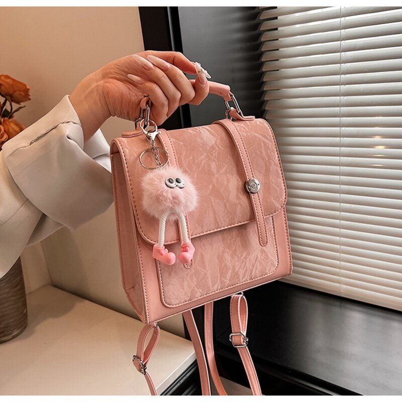Große Mode Damen Rucksack Handtasche kleine Kapazität leichte Single Shoulder Umhängetasche minimalist ische Mädchen Umhängetasche