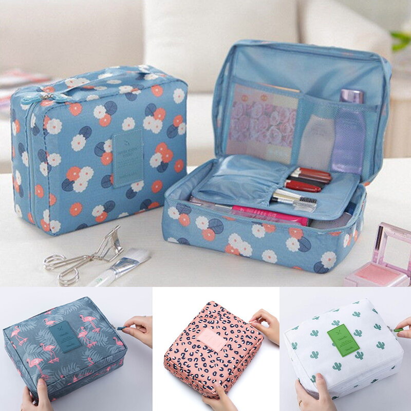 Women Toiletries Personal Hygiene Waterproof Portable Cosmetic Bag Outdoor Travel Organize Bags Girl Storage Beauty Makeup Cases