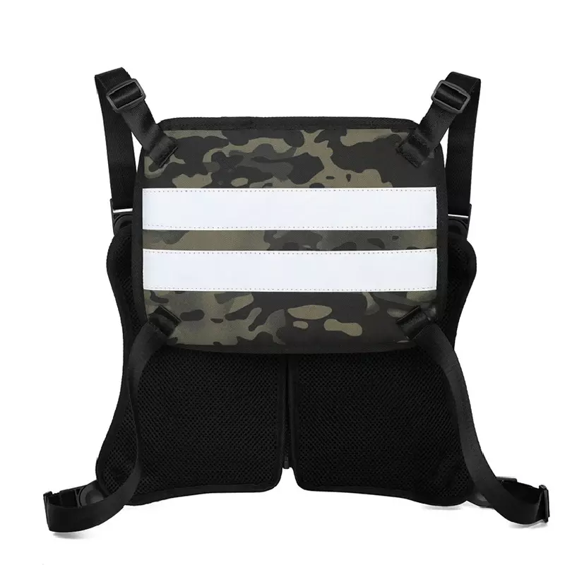 Bolsas Peito Homem Streetwear Hip Hop, saco táctico funcional para equipamento masculino, cintura masculina, colete unissex, recém-chegados, 2022