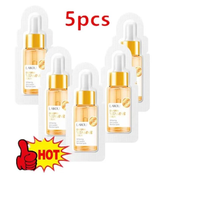1/5/10pcs LAIKOU Serum Japan  Essence Anti-Aging Hyaluronic Acid Pure 24K Gold Whitening Vitamin C Anti Wrinkle Face Serum Care