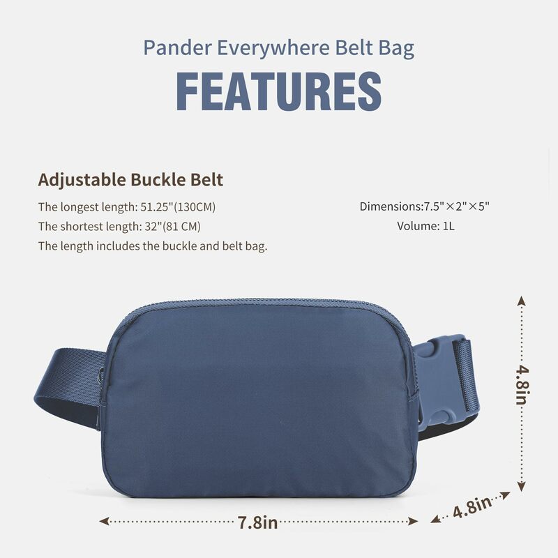 Fanny Pack Belt Bag for Women and Men,Belt Bag for Waist Bag Bags with Adjustable Strap for Traveling,Hiking, Jogging