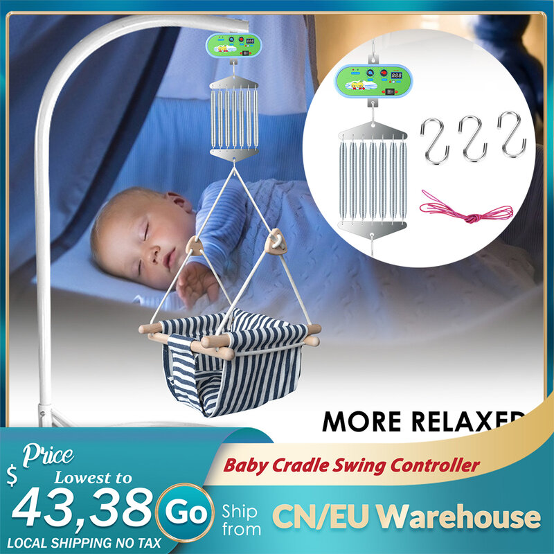 Berço do bebê controlador com alemanha adaptador de energia externa auto rock play vibratório sono do bebê swing substituição do motor