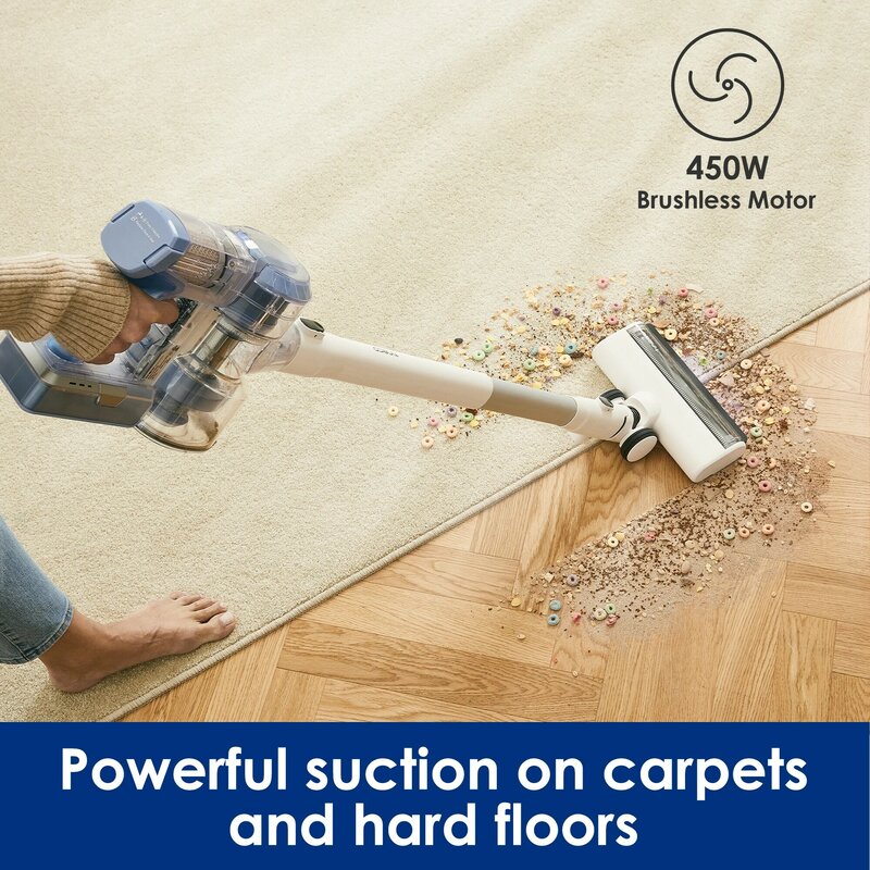 Tineco A11 Pet Ex Cordless Stick Vacuum Lightweight Handheld Vacuum Long Run Time and Powerful Suction for Carpet and Hard Floor