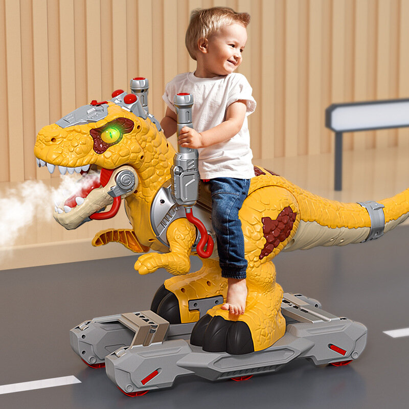 Semprotan sepeda anak laki-laki 3 dalam 1, dinosaurus anak semprotan naik skuter katrol luar ruangan enam-satu hadiah велосипед детский