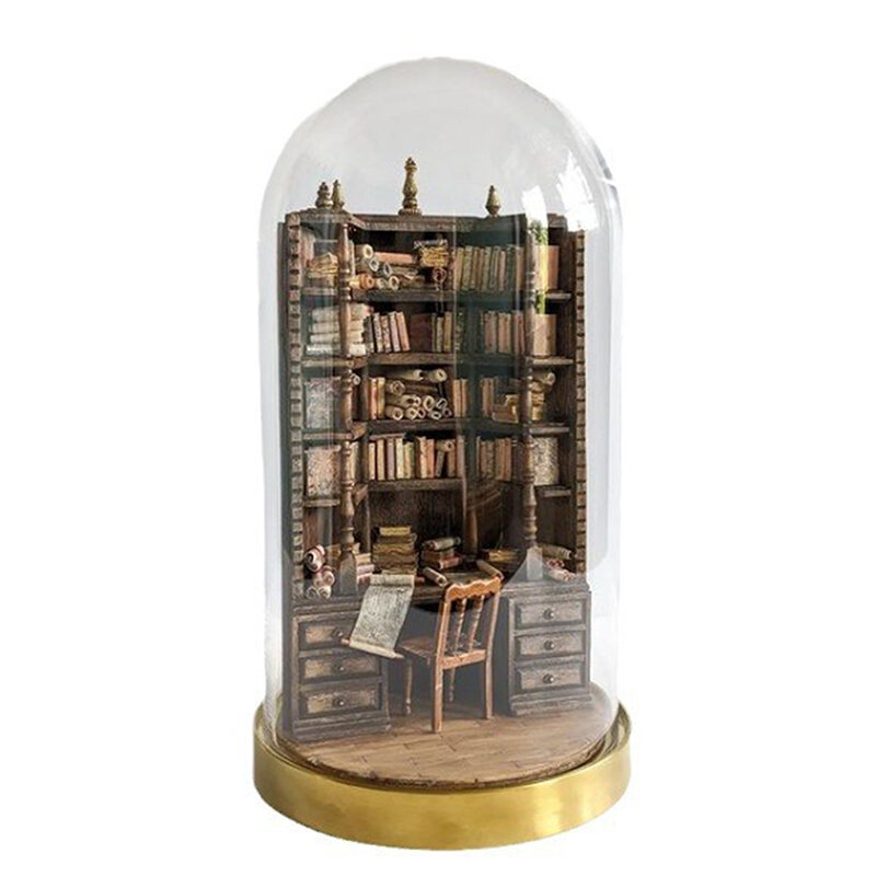 La libreria della baia libreria gotica in miniatura libreria portatile ed elegante per decorazioni della biblioteca di archiviazione organizzata e Chic