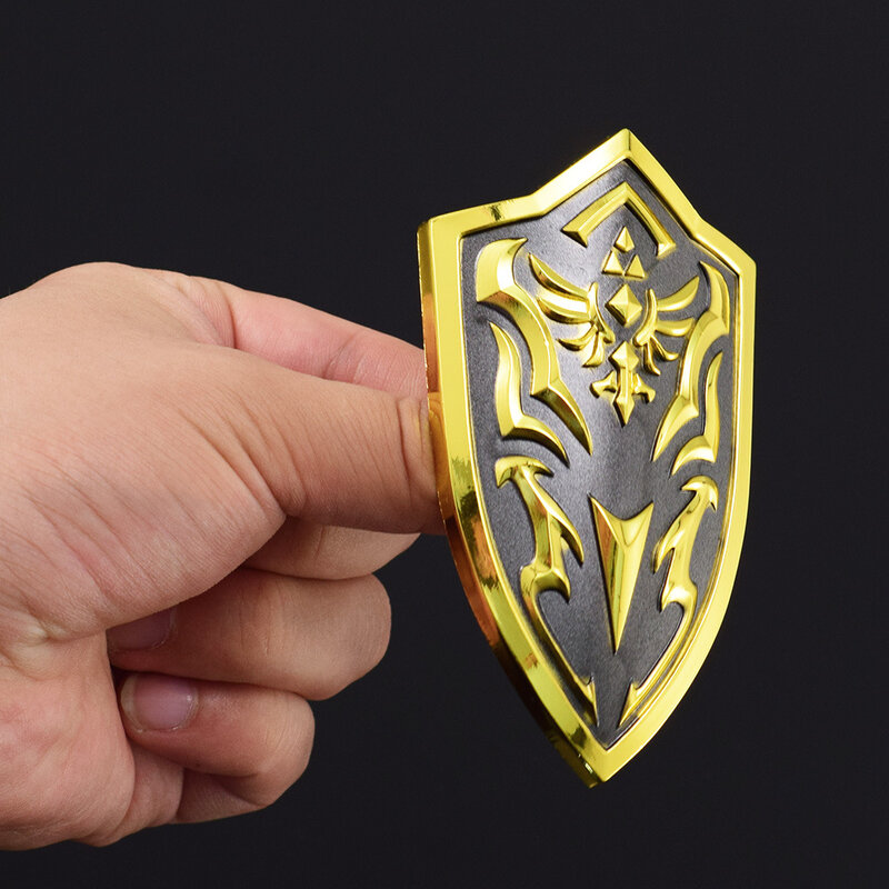 10cm Royal Shield Link loz Atem der wilden Tränen des Königreichs Spiel Peripherie geräte antike Metall Rüstung Modelle Handwerk Sammlung Spielzeug