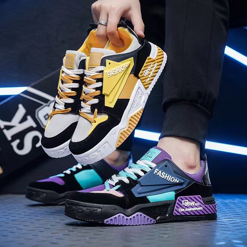 Men's Sneakers 2024 New Four Seasons Fashion Odor Proof Breathable Running Shoes Man Lace-up Platform Shoes Zapatillas De Hombre
