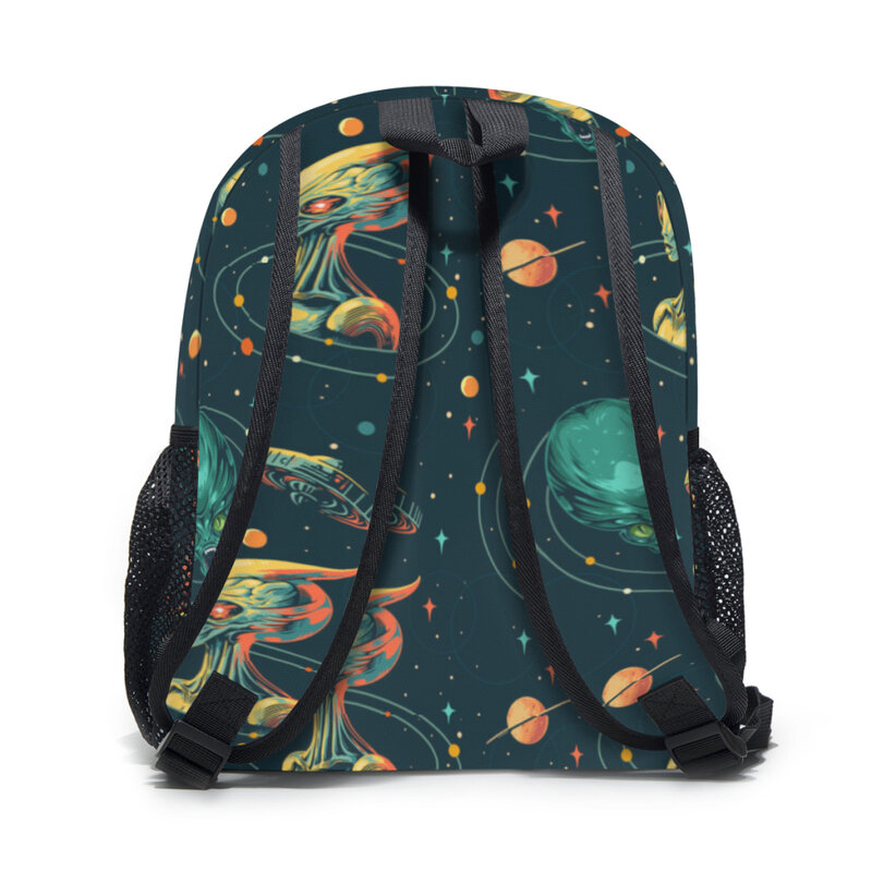우주 외계인 어린이 학교 배낭 책가방, 여아 및 남아용 초등 학생 가방