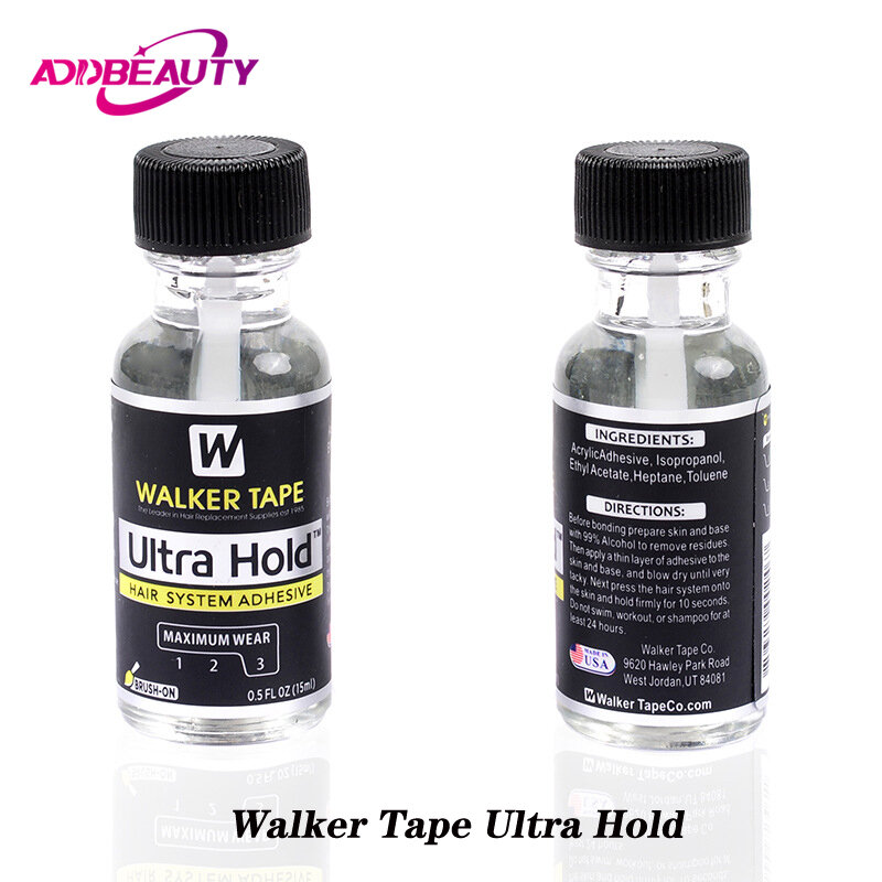 Walker Ultra Kleber Entferner für Toupet Echthaar Perücken C-22 Lösungsmittel Kleber Entferner 0,5 Unzen ahensive Kleber für Topper Spitze Frontal Perücken