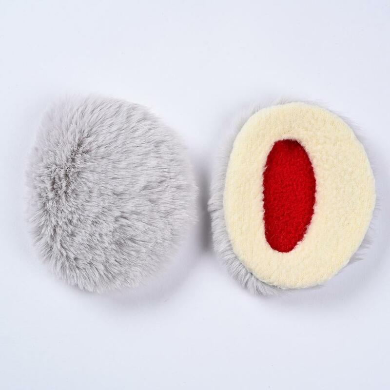 1 par à moda capas de ouvido macio aquecedor de ouvido antiderrapante feminino homem frio tempo coral velo earmuffs anti-congelamento
