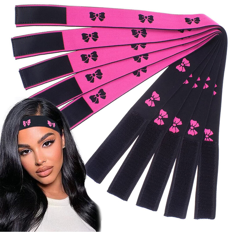 Modna opaska elastyczna do włosów na peruki regulowana krawędź szalik opaska elastyczna z koronkowymi perukami MagicTape dla kobiet