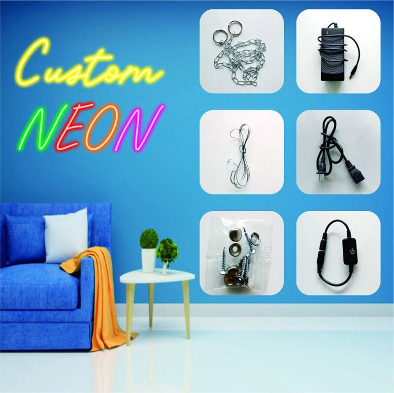 45Cm Custom Neon Nachtlampje Teken, Cartoon Cosplay Party ,Cartoon Neon, flex Led Custom Geel Licht, Room Decor Neon Sign