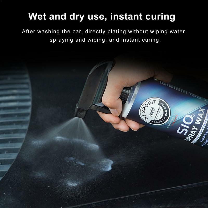 Spray de revestimento cerâmico líquido para todas as cores do carro, cera de nano revestimento rápido, polonês hidrofóbico automotivo, limpador de tintas, 473ml