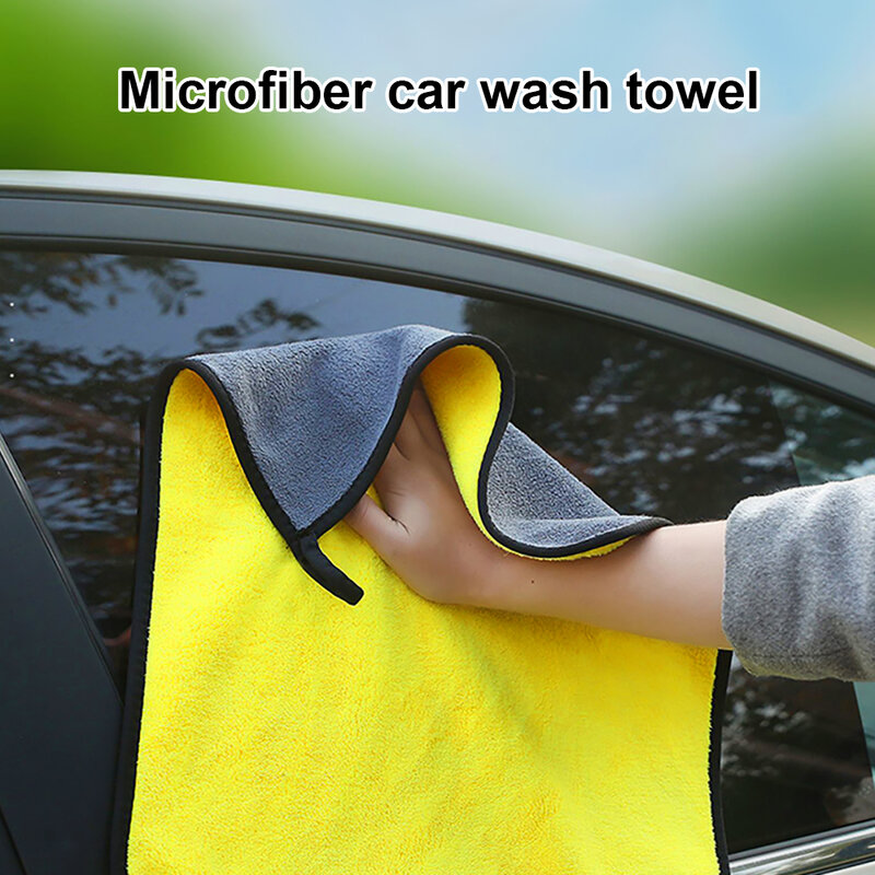 Serviette de lavage de voiture en microcarence, serviette de nettoyage, accessoires de lavage, chiffon de détail automatique, fournitures de cuisine à domicile, 30x30cm
