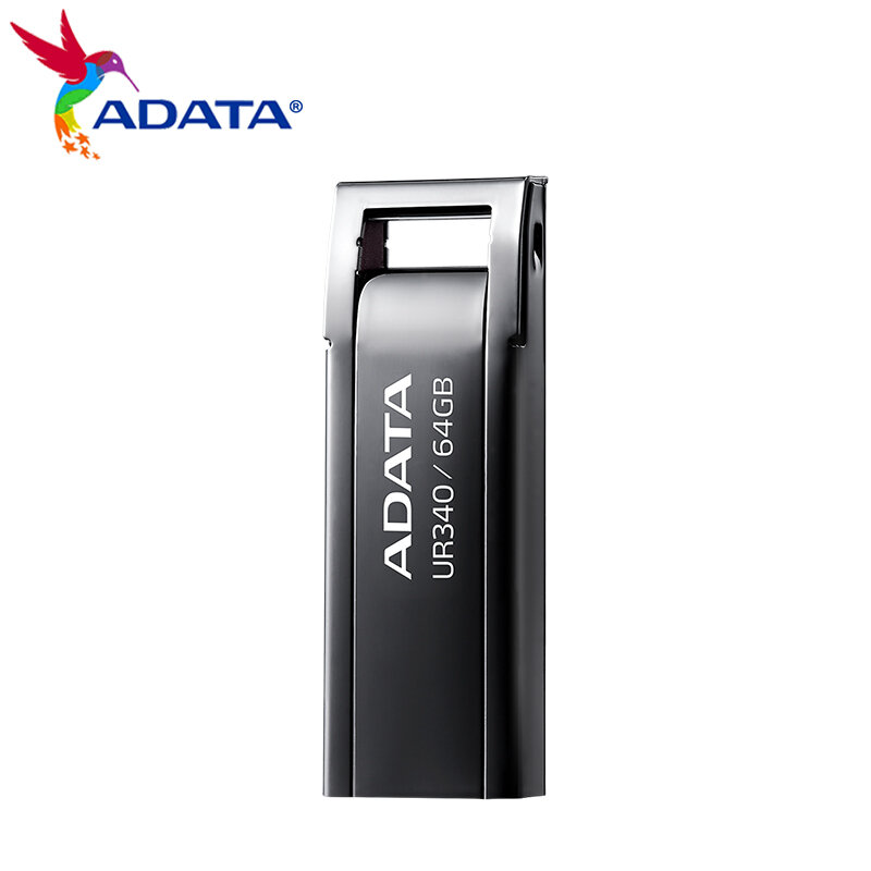 ADATA-محرك أقراص فلاش USB معدني عالي السرعة ، قرص U للكمبيوتر ، قرص U ، Pendrive ، UR 340 ، 128GB ، 64GB ، 32GB
