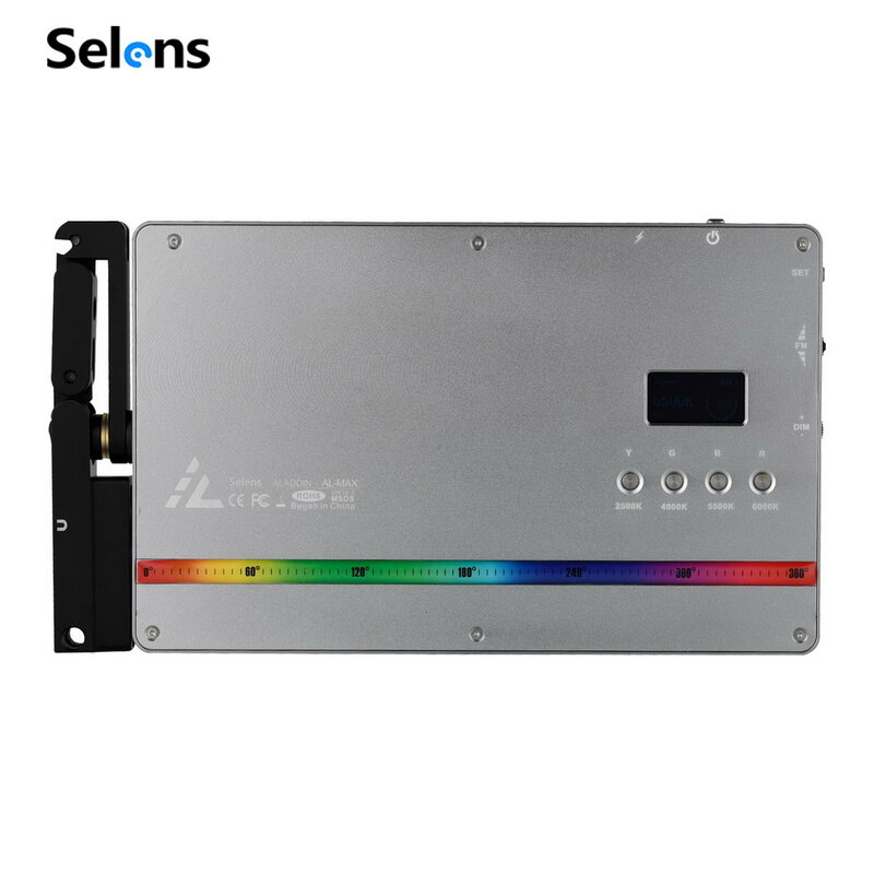 Selens AL-Max RGB Full Color Magnetic LED Light Camera luce di riempimento portatile per DSLR Video Studio Phone Camera Camcorder Live TV