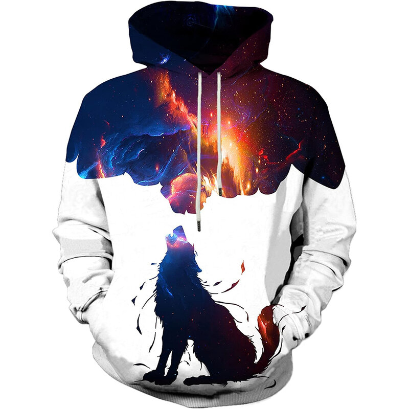 Street Retro 3D Printed Hoodie Sweater Men's and Women's Large Casual Sports Trend Fashion Japanese Warm Hoodie