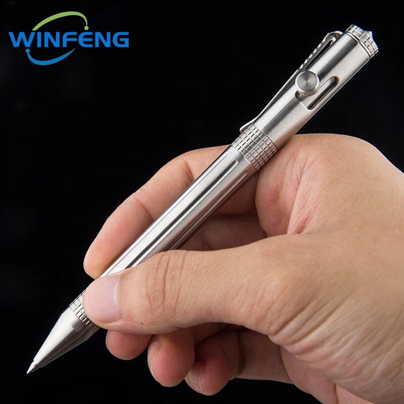 Auto defesa caneta tática tungstênio aço proteção de segurança emergência disjuntor de vidro escola estudante escritório esferográfica canetas