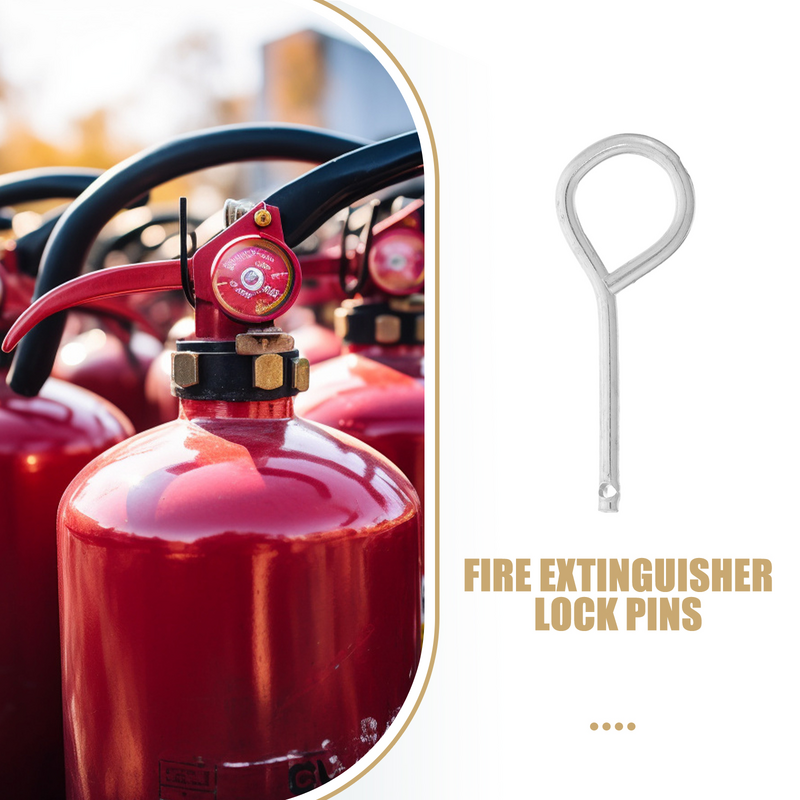 10pcs Fire Extinguisher Lock Pin Iron Pull Pin Replacement Safety Pin Supply