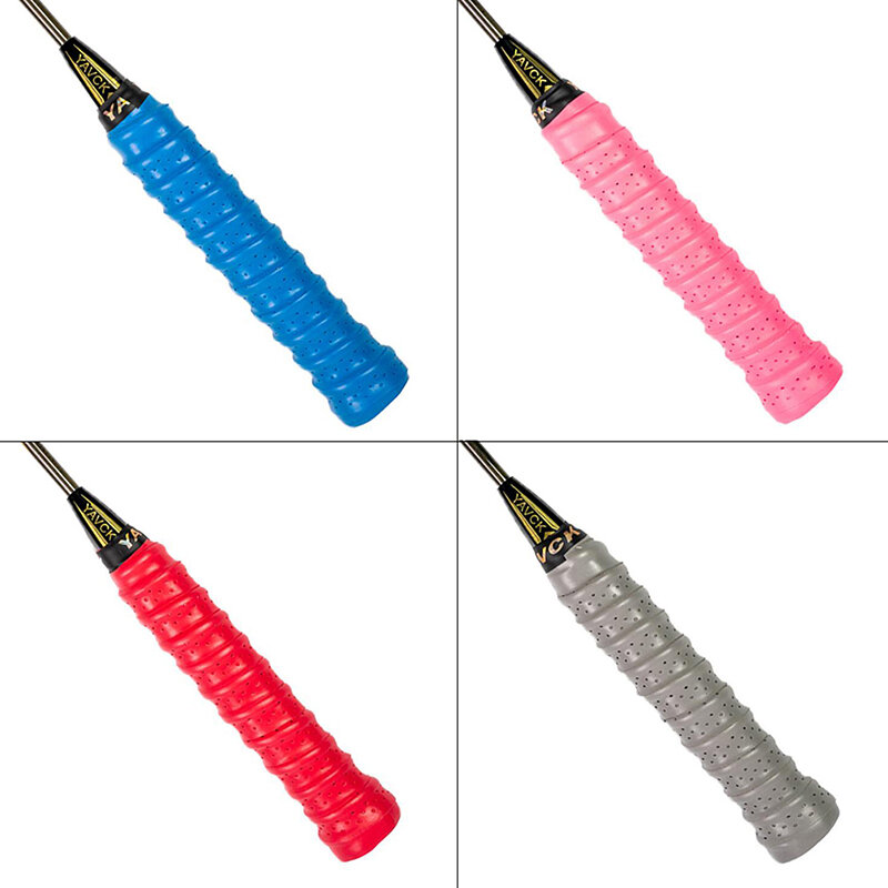 1x повязка на руку для ракетки, тенниса, бадминтона, Overgrip, дышащая Нескользящая Спортивная рукоятка, разноцветная рукоятка