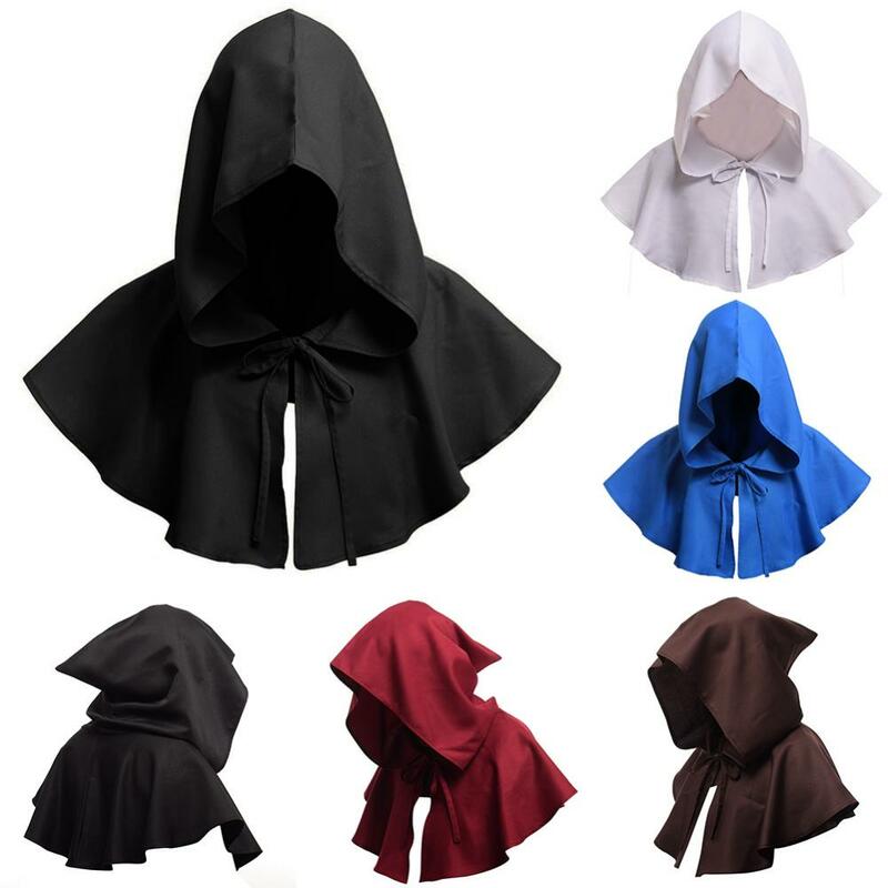 Hooded Hooded Cape Cosplay Cape Men Women Medieval Cowl Hat Renaissance Monk Halloween Cosplay Cape