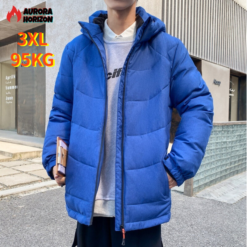 ZOZOWANG High Quality Duck Down Overcoat Thermal Winter Men's Jacket Warm Hooded Thick Puffer Jacket Coat Male Casual Parka