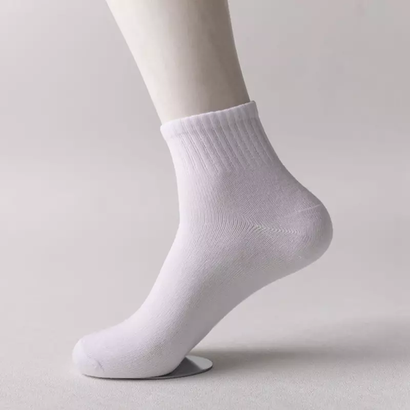 Calcetines deportivos de algodón para hombre y mujer, calcetín largo de tubo largo, versión coreana, color puro