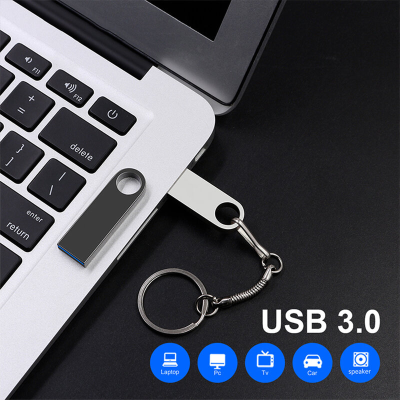 Super USB 3.0 Metal Pen Drive, USB Flash Drives, Pendrive de alta velocidade, 1TB Cle, 512G, Memory Stick SSD portátil, frete grátis