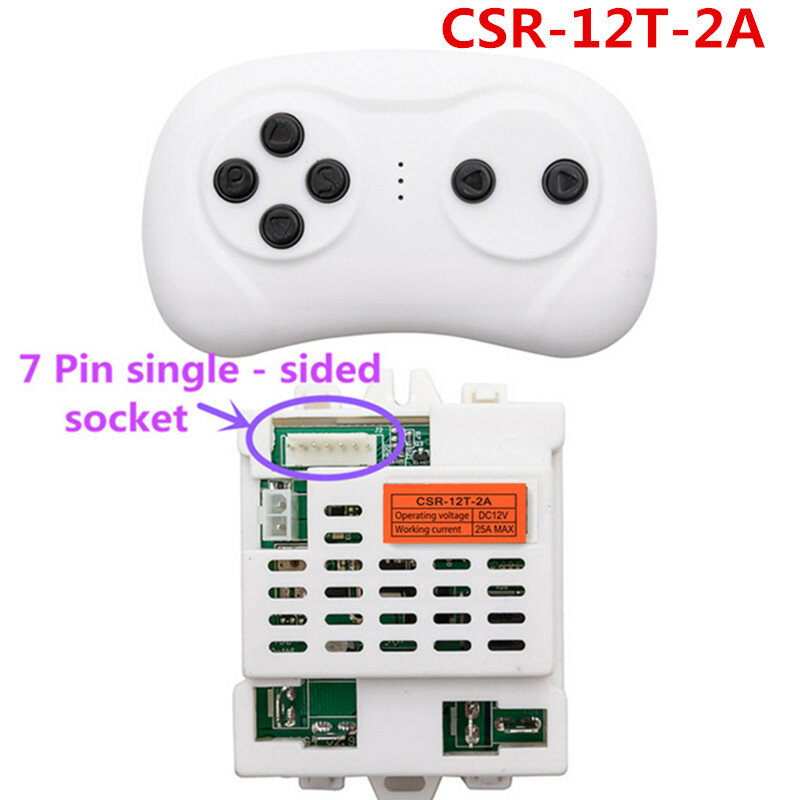 รีโมทคอนโทรลและตัวรับสัญญาณ12V CSR-12T-2A (อุปกรณ์เสริม) อะไหล่สำหรับรถดุ๊กดิ๊กบลูทูธรถยนต์ไฟฟ้าเด็ก