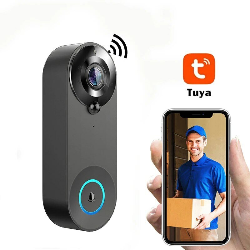 Tuya Household Wireless Wifi Visual Cat Eye campanello citofono vocale intelligente Video monitoraggio antifurto campanello a infrarossi
