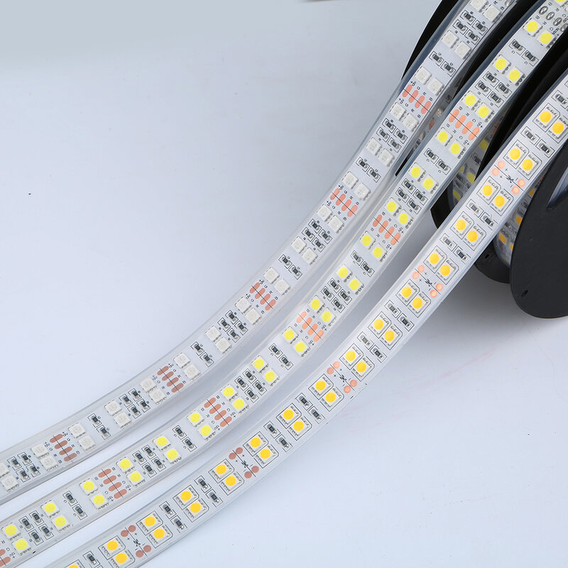 5m DC 12V 24V LED Streifen Licht SMD5050 600 LED Band Flexible LED Band Zweireihig Wasserdicht LED Licht Streifen für Home Dekoration