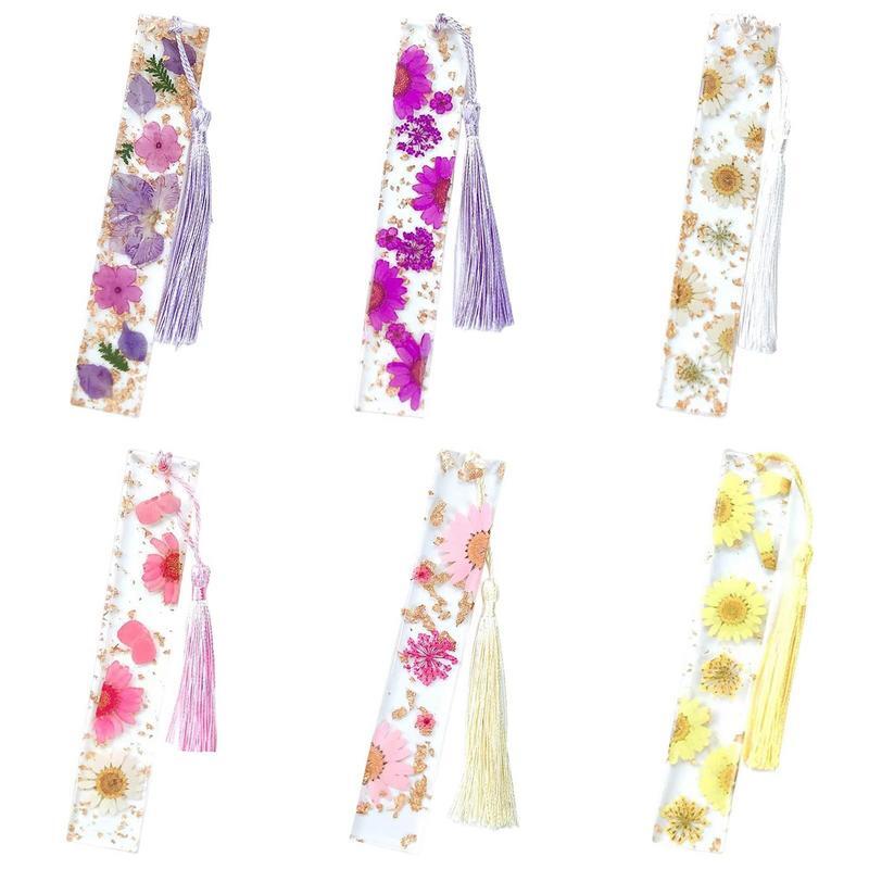 Pressed Flower Bookmark Transparent Daisy Epoxy Resin Book Marker Floral Page Marker For Best Friends