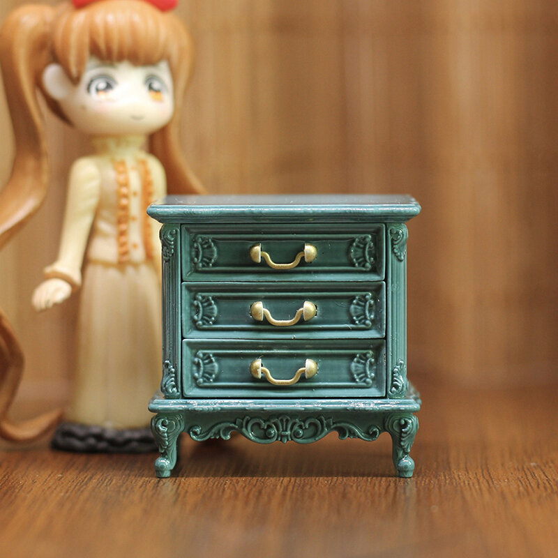 1pc casa de bonecas simulação em miniatura quarto mesa cabeceira modelo diy acessórios casa boneca decoração miniaturas 1/12