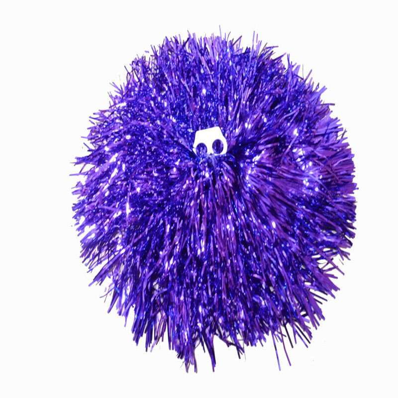 Metallic Color Cheerleader Pompon, Cheerleading Pom Poms, Sports Match, Vocal Dance, Party Supplies Factory, 50g, 1Pc