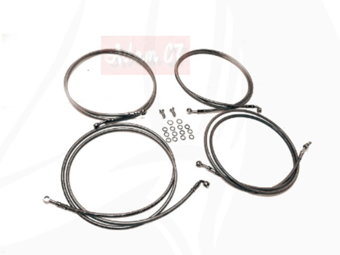 Motorcycle Brake Line For Twin Peaks Ape Hanger Handlebars  Package Cables Harley 14-17  Touring