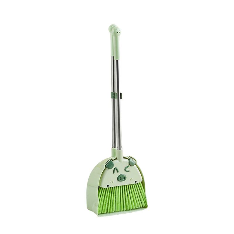 Mini Broom with Dustpan Cleaning Toys Gift Pretend Play Toy Little Housekeeping Helper Set Kids Cleaning Set for Boys
