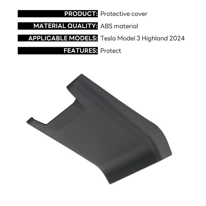 Voor Tesla Model 3 Highland 2024 Centrale Armsteun Box Achterbank Kind Anti Kickboard Anti Vuile Kickproof Model3 Bescherming Cover