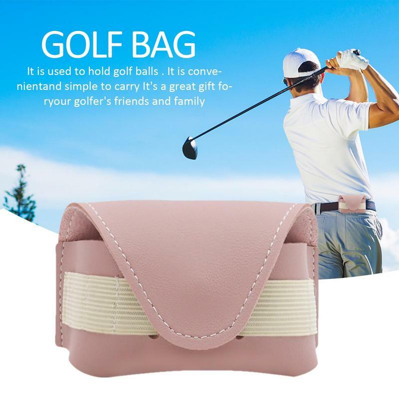 Cintura Golf Pouch para Mulheres, Golf Ball Bag Holder, Storage Bag, Pouch, Portátil, Pequeno, Case