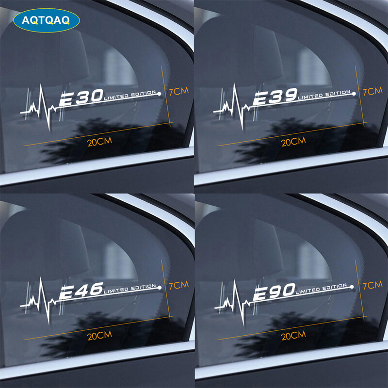 1 Buah untuk BMW E28 E30 E34 E36 E39 E46 E53 E60 E61 E62 E70 E87 E90 E91 E92 E93 Stiker Jendela Sisi Mobil Stiker Mobil