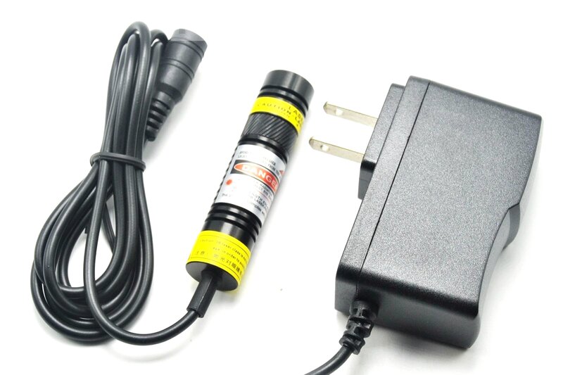 650nm 50mw 16x88mm modul dioda Laser merah fokus Dot/garis/silang dengan adaptor + pemegang