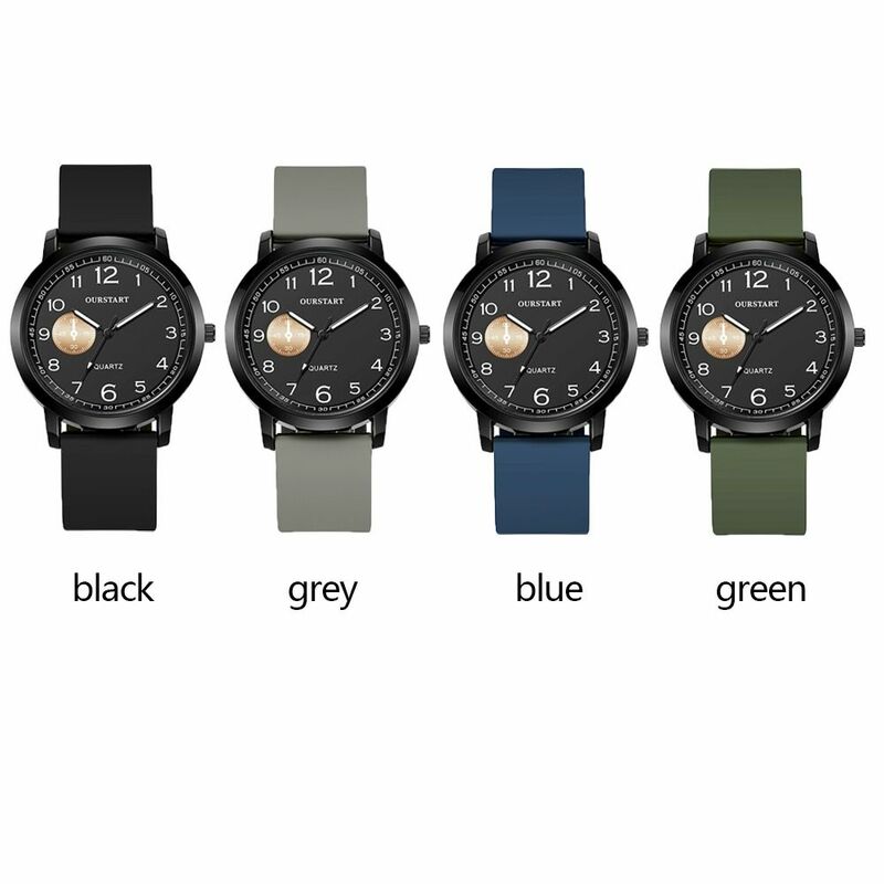 Silicone Strap Sports Watch Fashion Casual Simple Digital Watch Lightweight Wristwatches Outdoor Sports