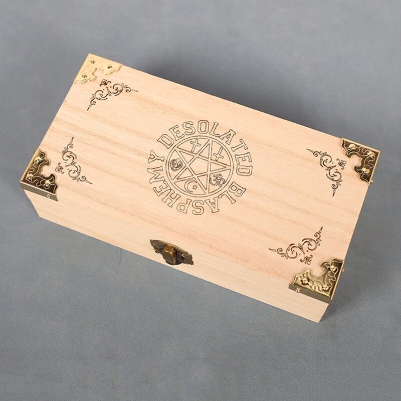 Handmade Wood Playing Card Holder Boxes Storage Playing Card Travel Tarot Game Cards  Decorative  Card Boxes R66E
