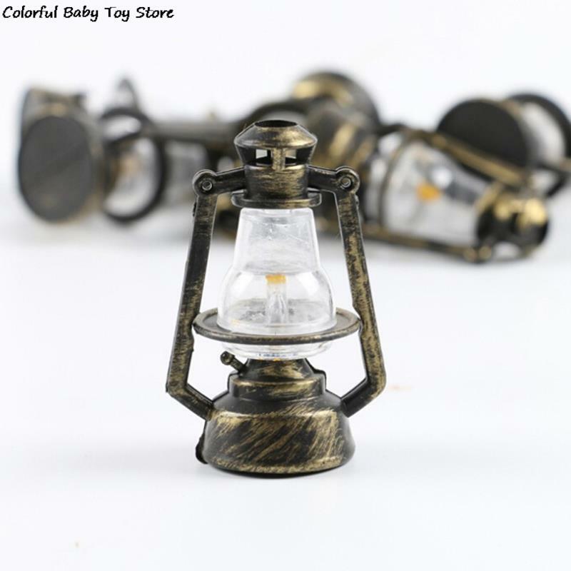 1:12 Fashion Multi-Styles Miniature Dollhouse Oil Lamp Vintage Lamp Dollhouse Lighting DollHouse Miniature Dollhouse Accessories