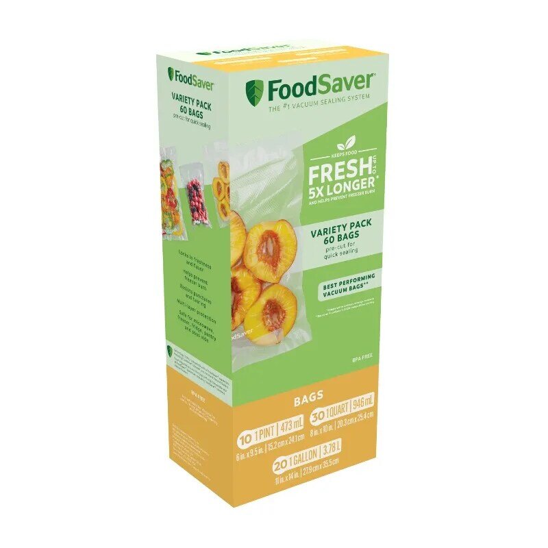 Sacos Multipack do alimento fresco, mantém o alimento fresco até 5 vezes formulários mais longos