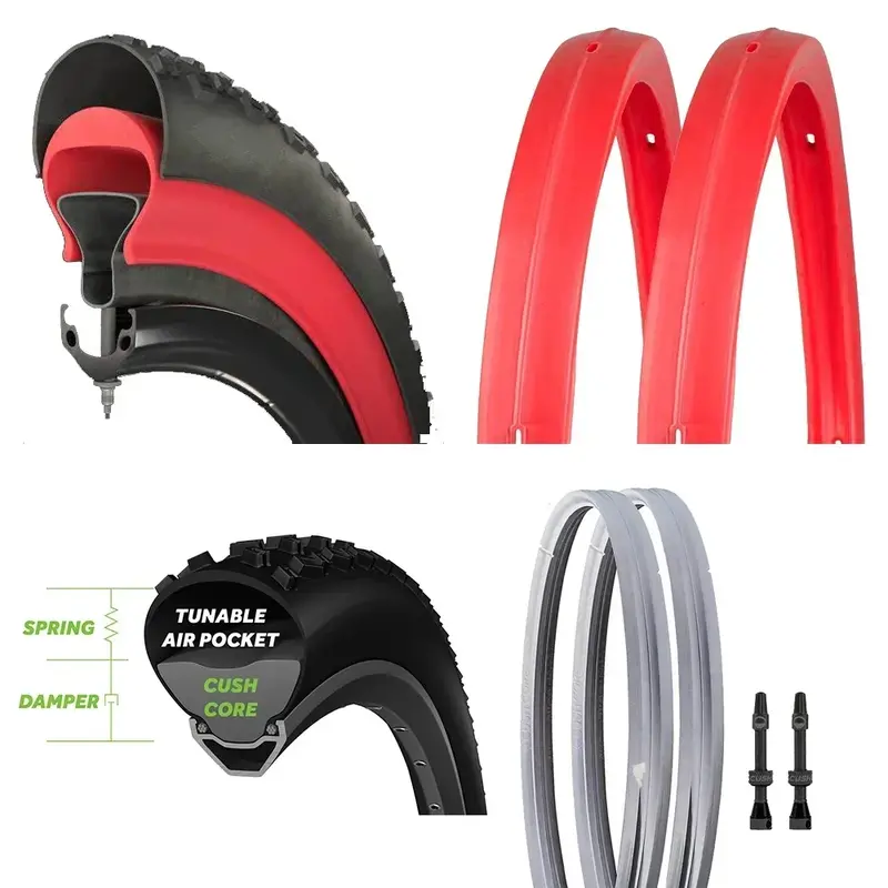 Tannus Armour CushCore Installation de l'insert d'opathie, Améliore le protecteur de tube anti-crevaison pour les pneus de vélo pour prévenir les blessures