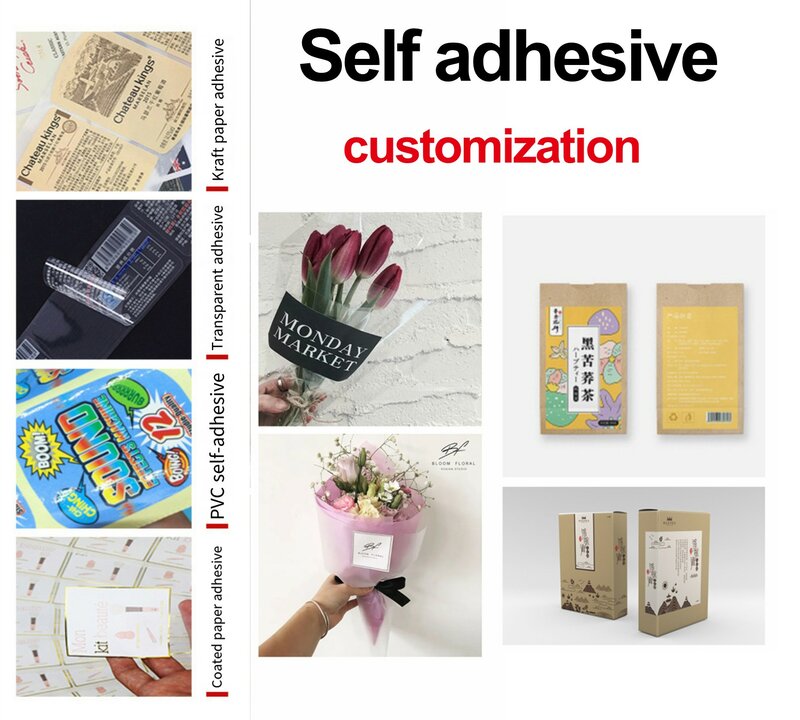 Customized self-adhesive labels, stickers, product labels, self-adhesive, waterproof, and scratch resistant