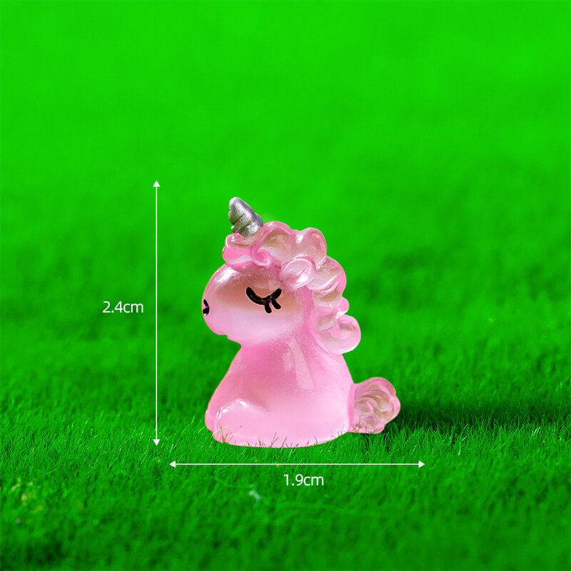 2/3/6PCS Doll Simple And Stylish Crafts Natural And Lifelike Shiny Miniatures Luminous Ornaments Durable Resin Ornaments