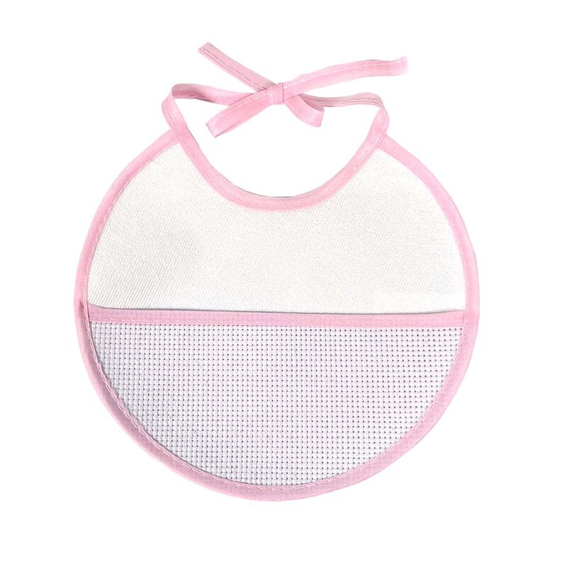 Frete grátis ponto cruz babadores rosa à prova dpink água bebê infantil saliva toalhas bebe diy3 pçs/setyb170005